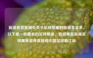 新浪体育新闻中关于足球明星的报道非常多，以下是一些著名的足球明星，新浪体育新闻足球星新浪体育新闻中国足球临江仙