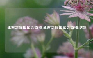 体育新闻奥运会直播,体育新闻奥运会直播视频