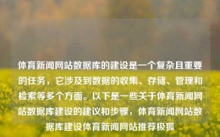 体育新闻网站数据库的建设是一个复杂且重要的任务，它涉及到数据的收集、存储、管理和检索等多个方面。以下是一些关于体育新闻网站数据库建设的建议和步骤，体育新闻网站数据库建设体育新闻网站推荐极狐