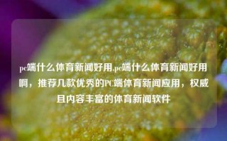 pc端什么体育新闻好用,pc端什么体育新闻好用啊，推荐几款优秀的PC端体育新闻应用，权威且内容丰富的体育新闻软件