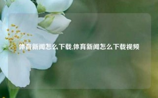 体育新闻怎么下载,体育新闻怎么下载视频