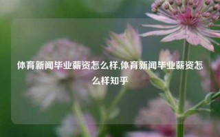 体育新闻毕业薪资怎么样,体育新闻毕业薪资怎么样知乎