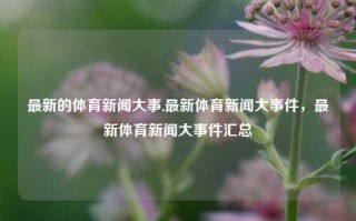 最新的体育新闻大事,最新体育新闻大事件，最新体育新闻大事件汇总