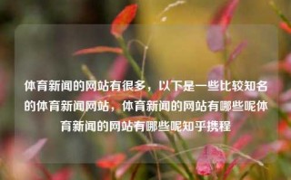 体育新闻的网站有很多，以下是一些比较知名的体育新闻网站，体育新闻的网站有哪些呢体育新闻的网站有哪些呢知乎携程