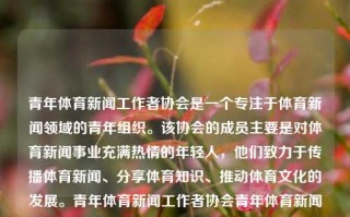 青年体育新闻工作者协会是一个专注于体育新闻领域的青年组织。该协会的成员主要是对体育新闻事业充满热情的年轻人，他们致力于传播体育新闻、分享体育知识、推动体育文化的发展。青年体育新闻工作者协会青年体育新闻工作者协会职责科大讯飞