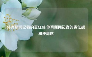 体育新闻记者的责任感,体育新闻记者的责任感和使命感