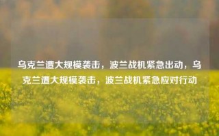 乌克兰遭大规模袭击，波兰战机紧急出动，乌克兰遭大规模袭击，波兰战机紧急应对行动