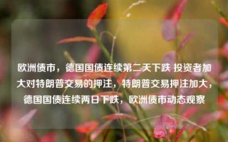 欧洲债市，德国国债连续第二天下跌 投资者加大对特朗普交易的押注，特朗普交易押注加大，德国国债连续两日下跌，欧洲债市动态观察