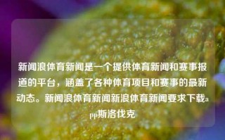 新闻浪体育新闻是一个提供体育新闻和赛事报道的平台，涵盖了各种体育项目和赛事的最新动态。新闻浪体育新闻新浪体育新闻要求下载app斯洛伐克