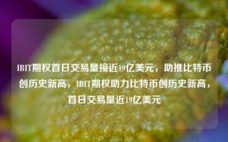 IBIT期权首日交易量接近19亿美元，助推比特币创历史新高，IBIT期权助力比特币创历史新高，首日交易量近19亿美元