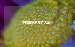 中概指数跌幅扩大至4%