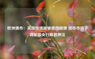 欧洲债市：英国国债跑输德国国债 货币市场下调英国央行降息押注