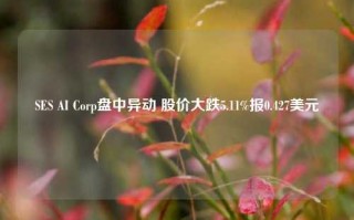 SES AI Corp盘中异动 股价大跌5.11%报0.427美元