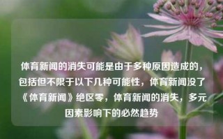 体育新闻的消失可能是由于多种原因造成的，包括但不限于以下几种可能性，体育新闻没了《体育新闻》绝区零，体育新闻的消失，多元因素影响下的必然趋势，体育新闻消失，多元因素影响下的必然趋势