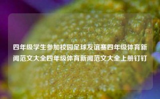 四年级学生参加校园足球友谊赛四年级体育新闻范文大全四年级体育新闻范文大全上册钉钉