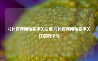 对体育新闻和赛事关注度,对体育新闻和赛事关注度的评价