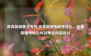 体育新闻要艺考吗,体育新闻考研考什么，体育新闻考研方向及考试内容探讨