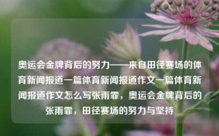 奥运会金牌背后的努力——来自田径赛场的体育新闻报道一篇体育新闻报道作文一篇体育新闻报道作文怎么写张雨霏，奥运会金牌背后的张雨霏，田径赛场的努力与坚持，奥运会金牌背后的努力——张雨霏的田径赛场之路