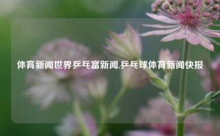 体育新闻世界乒乓富新闻,乒乓球体育新闻快报