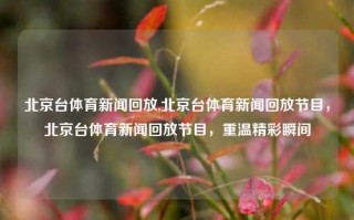 北京台体育新闻回放,北京台体育新闻回放节目，北京台体育新闻回放节目，重温精彩瞬间