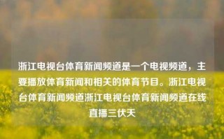 浙江电视台体育新闻频道是一个电视频道，主要播放体育新闻和相关的体育节目。浙江电视台体育新闻频道浙江电视台体育新闻频道在线直播三伏天