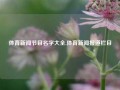 体育新闻节目名字大全,体育新闻报道栏目