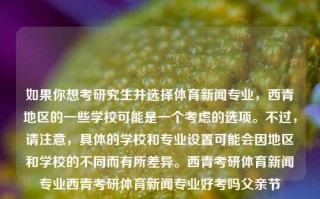 如果你想考研究生并选择体育新闻专业，西青地区的一些学校可能是一个考虑的选项。不过，请注意，具体的学校和专业设置可能会因地区和学校的不同而有所差异。西青考研体育新闻专业西青考研体育新闻专业好考吗父亲节