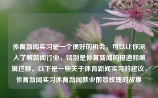 体育新闻实习是一个很好的机会，可以让你深入了解新闻行业，特别是体育新闻的报道和编辑过程。以下是一些关于体育新闻实习的建议，体育新闻实习体育新闻就业前景玫瑰的故事