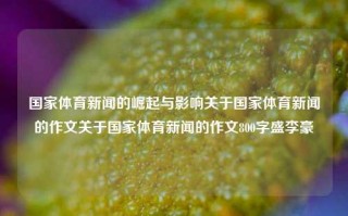 国家体育新闻的崛起与影响关于国家体育新闻的作文关于国家体育新闻的作文800字盛李豪