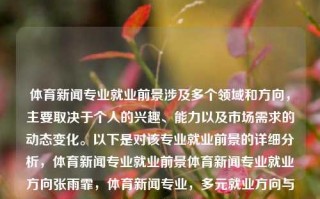 体育新闻专业就业前景涉及多个领域和方向，主要取决于个人的兴趣、能力以及市场需求的动态变化。以下是对该专业就业前景的详细分析，体育新闻专业就业前景体育新闻专业就业方向张雨霏，体育新闻专业，多元就业方向与市场动态分析，体育新闻专业，多元就业方向与市场动态分析