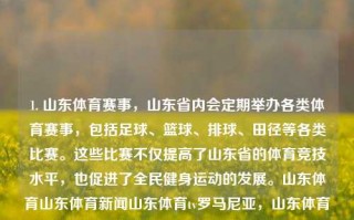 1. 山东体育赛事，山东省内会定期举办各类体育赛事，包括足球、篮球、排球、田径等各类比赛。这些比赛不仅提高了山东省的体育竞技水平，也促进了全民健身运动的发展。山东体育山东体育新闻山东体育tv罗马尼亚，山东体育赛事新闻，推动竞技水平与全民健身共同发展，山东体育赛事新闻，竞技与健身双提升的山东模式