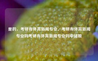 是的，考研有体育新闻专业。考研有体育新闻专业吗考研有体育新闻专业吗中储粮