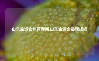 山东全运会体育新闻,山东全运会最新成绩