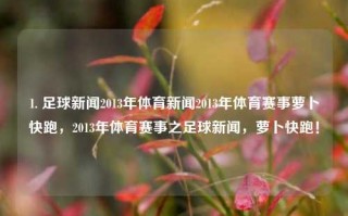 1. 足球新闻2013年体育新闻2013年体育赛事萝卜快跑，2013年体育赛事之足球新闻，萝卜快跑！，2013年足球新闻及体育赛事概览