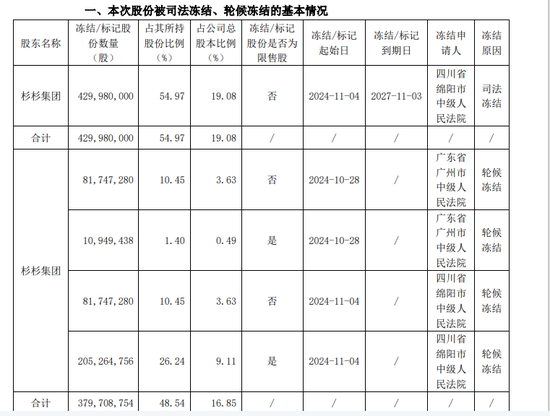 刚刚“卖掉”一家A股！杉杉系又有司法冻结-第1张图片-体育新闻