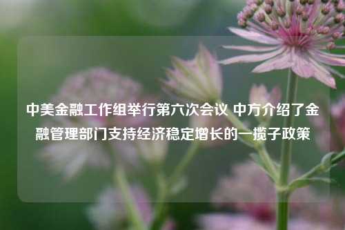 中美金融工作组举行第六次会议 中方介绍了金融管理部门支持经济稳定增长的一揽子政策-第1张图片-体育新闻