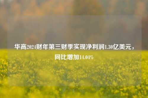 华高2024财年第三财季实现净利润1.30亿美元，同比增加14.04%-第1张图片-体育新闻