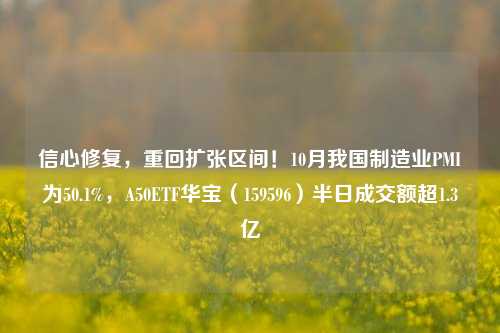 信心修复，重回扩张区间！10月我国制造业PMI为50.1%，A50ETF华宝（159596）半日成交额超1.3亿-第1张图片-体育新闻