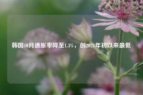 韩国10月通胀率降至1.3%，创2021年初以来最低-第1张图片-体育新闻