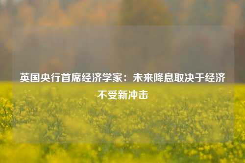 英国央行首席经济学家：未来降息取决于经济不受新冲击-第1张图片-体育新闻