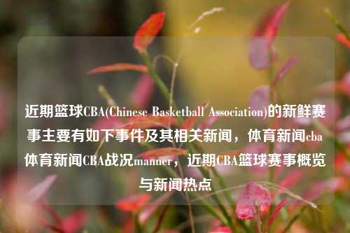 近期篮球CBA(Chinese Basketball Association)的新鲜赛事主要有如下事件及其相关新闻，体育新闻cba体育新闻CBA战况manner，近期CBA篮球赛事概览与新闻热点，CBA最新战况与新闻热点概览-第1张图片-体育新闻