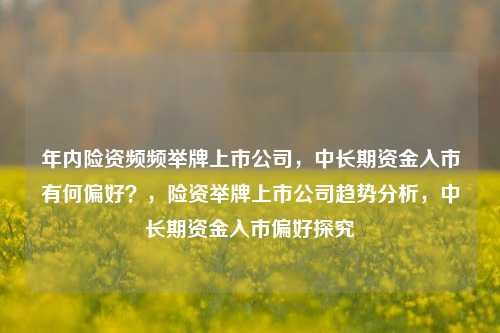 年内险资频频举牌上市公司，中长期资金入市有何偏好？，险资举牌上市公司趋势分析，中长期资金入市偏好探究-第1张图片-体育新闻