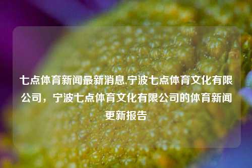 七点体育新闻最新消息,宁波七点体育文化有限公司，宁波七点体育文化有限公司的体育新闻更新报告-第1张图片-体育新闻