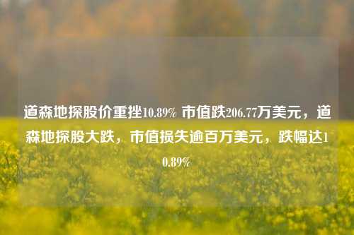 道森地探股价重挫10.89% 市值跌206.77万美元，道森地探股大跌，市值损失逾百万美元，跌幅达10.89%-第1张图片-体育新闻