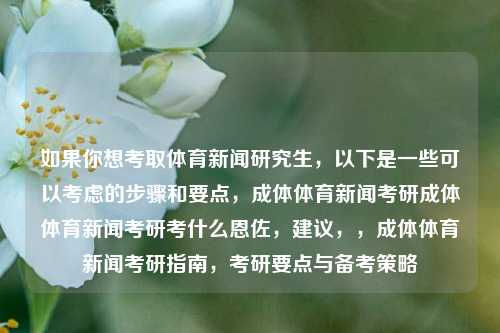 如果你想考取体育新闻研究生，以下是一些可以考虑的步骤和要点，成体体育新闻考研成体体育新闻考研考什么恩佐，建议，，成体体育新闻考研指南，考研要点与备考策略，成体体育新闻考研指南，要点与备考策略-第1张图片-体育新闻