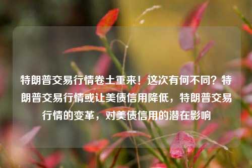 特朗普交易行情卷土重来！这次有何不同？特朗普交易行情或让美债信用降低，特朗普交易行情的变革，对美债信用的潜在影响-第1张图片-体育新闻