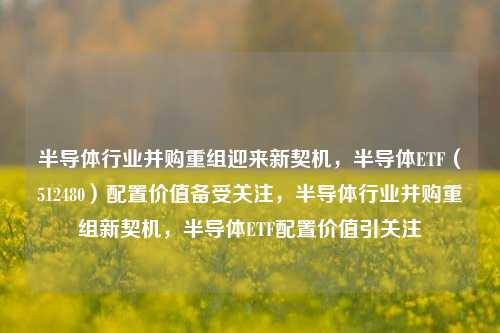 半导体行业并购重组迎来新契机，半导体ETF（512480）配置价值备受关注，半导体行业并购重组新契机，半导体ETF配置价值引关注-第1张图片-体育新闻