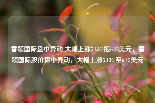 香颂国际盘中异动 大幅上涨5.13%报6.15美元，香颂国际股价盘中异动，大幅上涨5.13%至6.15美元-第1张图片-体育新闻