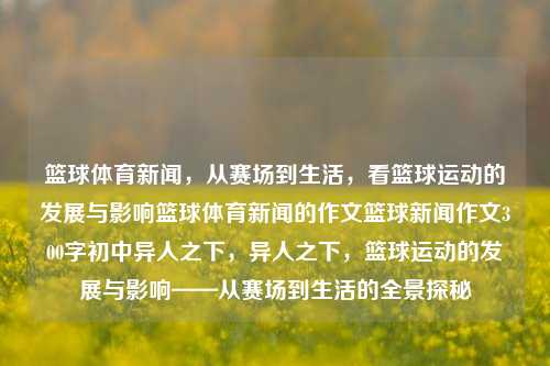 篮球体育新闻，从赛场到生活，看篮球运动的发展与影响篮球体育新闻的作文篮球新闻作文300字初中异人之下，异人之下，篮球运动的发展与影响——从赛场到生活的全景探秘，篮球运动的全景探秘，从赛场到生活，发展及其影响的多元展现-第1张图片-体育新闻