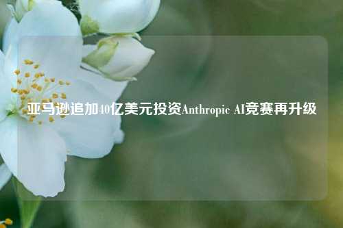 亚马逊追加40亿美元投资Anthropic AI竞赛再升级-第1张图片-体育新闻